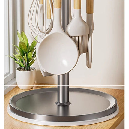 Rotatable Kitchen Tool Holder Utensil Stand for Spoon Spatulas Whisks