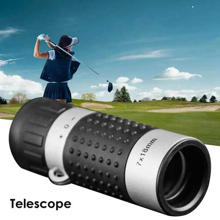 7x18 Golf Monocular Rangefinder, Pocket Scope Distance Finder