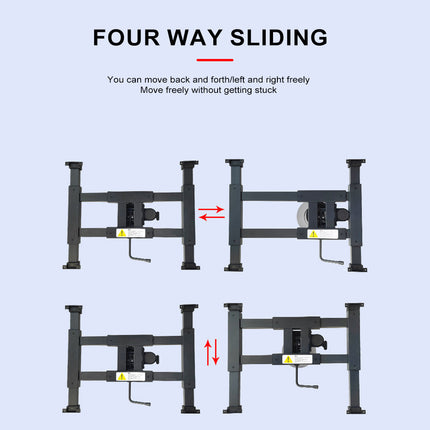 Adjustable Height Lift Boat RV Table Leg - 360° Rotating Swivel Pedestal, Sturdy Design for Caravan, Camper & Boat Indoor Use