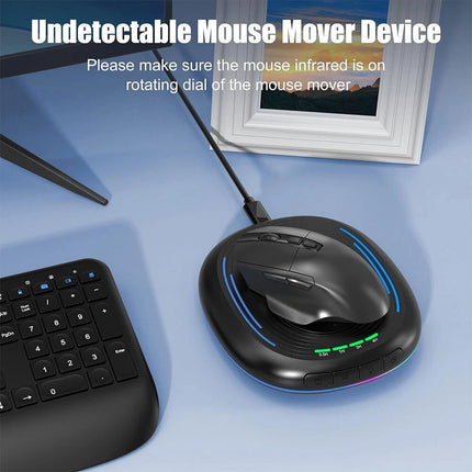 Mouse Jiggler Mechanical Undetectable with Timer Mouse Mover USB