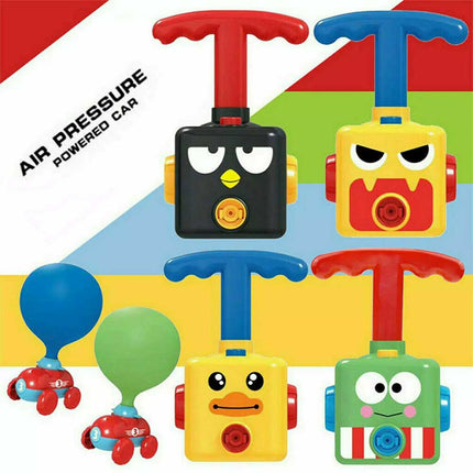 Balloon Powered Car Launcher Toy Inertia Creative Science Experiment Kit