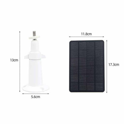 Outdoor Camera Solar Panel 5V Micro USB Battery Charger with 3m Cable