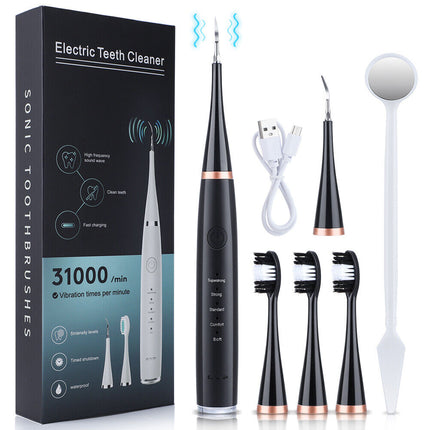 6in1 Ultrasonic Electric Toothbrush Teeth Stains Plaque Remover Cleaner