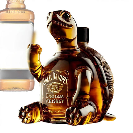 Turtle Whiskey Bottle 2025 Unique Animal Glass Decanter Good Gift