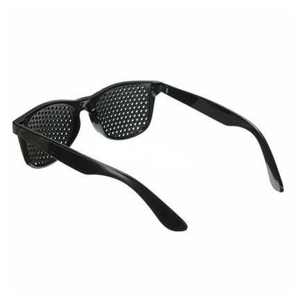 2 Pair Stenopeic Pinhole Glasses Antifatigue Vision Improver Sunglasses