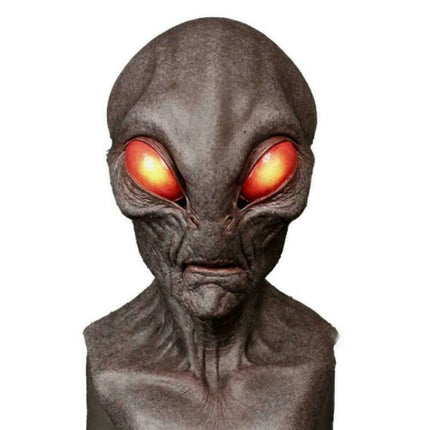 Soft Latex Alien Mask, Scary Halloween Cosplay Prop Comfortable