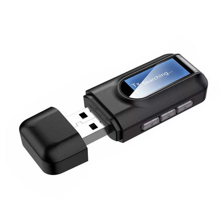 4-in-1 Bluetooth 5.0 Wireless Audio Adapter with 3.5mm & USB for TV/Car