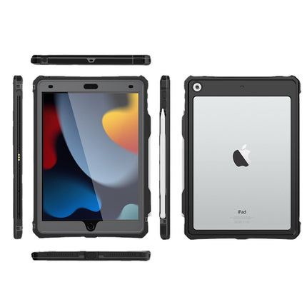 Rugged Waterproof Shockproof Protective Case for iPad 7/8/9 10.2 Inch