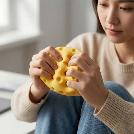 Extra Large Squishy Cheese Stress Relief Soft Novelty Simulation Toy
