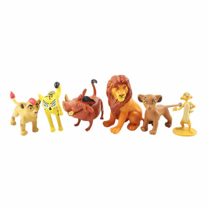 12Pcs African Animal PVC Figures Cake Topper Lion Meerkat Warthog