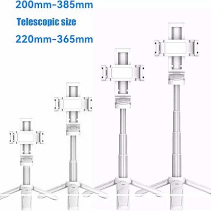 Travel Mini Selfie Stick & 4-Leg Floor Stand, Universal Phone Mount