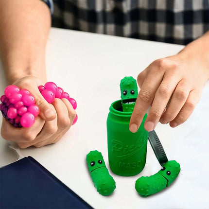 3D Printed Pickles in Mason Jar, Fun Gift for Everyone