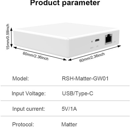 Smart Home Matter Gateway, Wired Multi-Mode Hub for IoT Devices