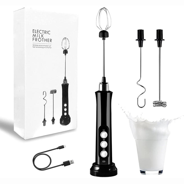 Electric Frother and Egg Beater, Mixer for Coffee & Milk Drinks