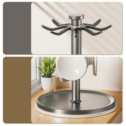Rotatable Kitchen Tool Holder Utensil Stand for Spoon Spatulas Whisks