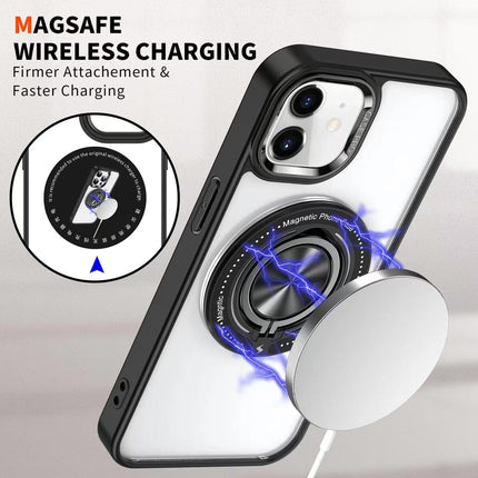 Phonix Case for iPhone 15 Plus/Pro Max, Ring Holder & MagSafe Compatible