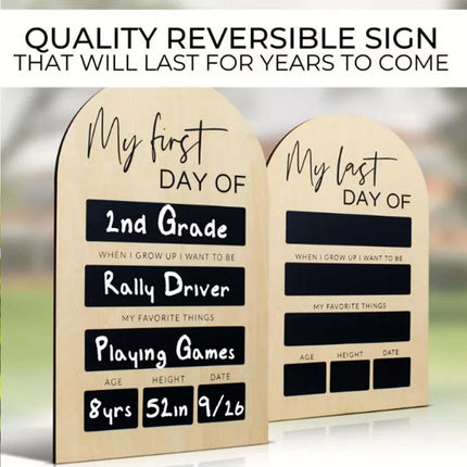 First Day Of School Photo Board Back To School Sign Chalkboard