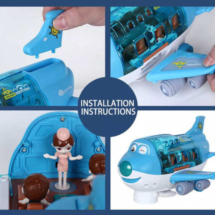 360° Rotating Electric Toy Plane with Sound & Light for Boys Xmas