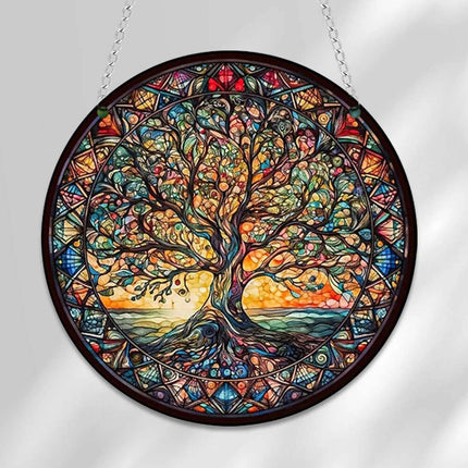 3Pack Tree of Life Home Garden Wall Art, Indoor Outdoor Acrylic Ornament