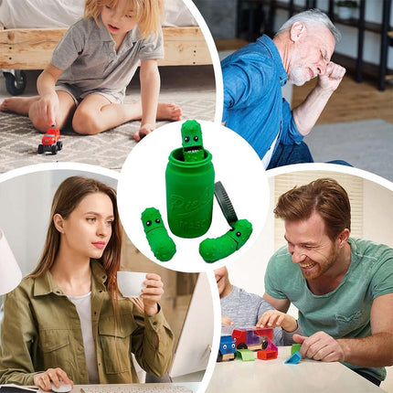 3D Printed Pickles in Mason Jar, Fun Gift for Everyone