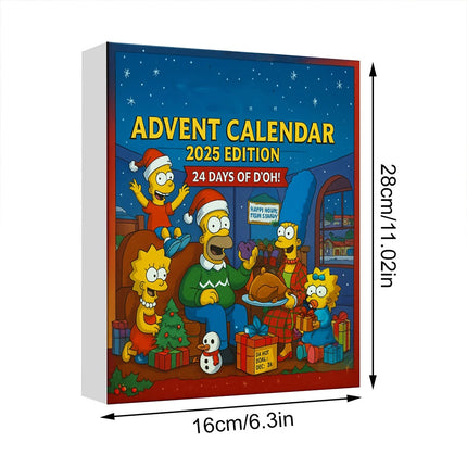 2025 Cartoon Family Advent Calendar 24 Days Christmas Countdown Gift