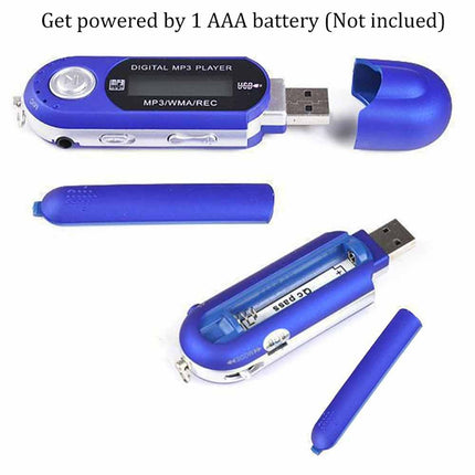 Portable MP3 Player 4GB 8GB USB Digital LCD FM Radio Rechargeable Music