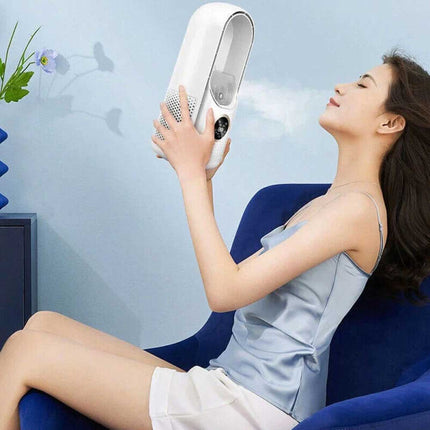 Portable Leafless Electric Fan 6 Speed Silent Timer Air Cooler Conditioner