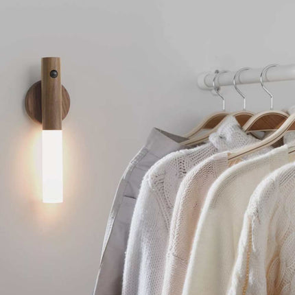 Wireless USB Rechargeable Motion Sensor LED Night Light – Magnetic Wall Lamp