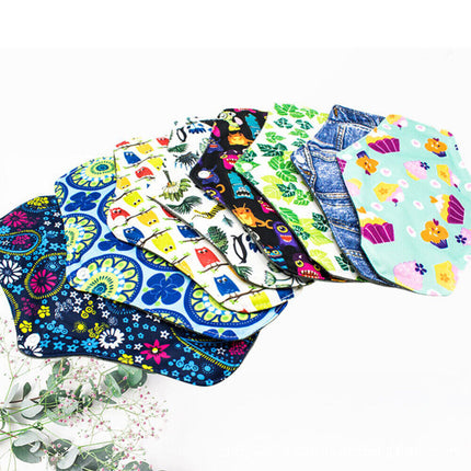 7Pcs Mixed Reusable Bamboo Cloth Eco Sanitary Towels Period Pads