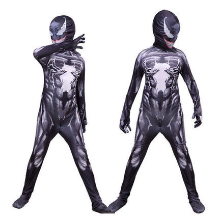 Venom Jumpsuit Costume Spiderman Superhero Cosplay Birthday Gift