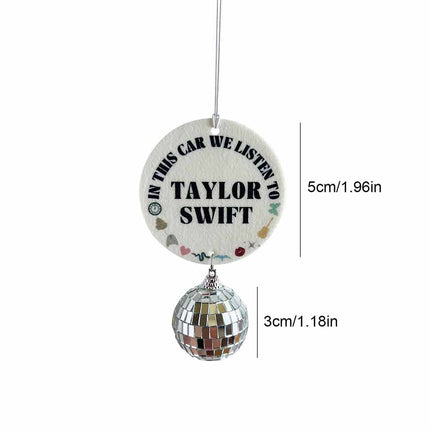 Taylor Swift Car Air Freshener Pendant Aromatherapy Wardrobe Deodorizer Decor