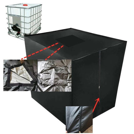 Heavy Duty IBC Water Tank Cover Waterproof For 1000L Container UV Protective