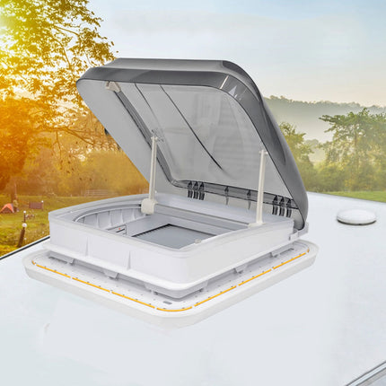 Caravan Motorhomes RV Roof Hatch Skylight 400X400 With Blind And LED Light