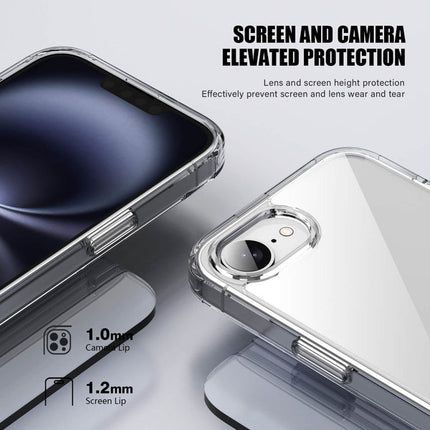 Clear Magsafe Case for iPhone 16e with Tempered Glass Screen Protector