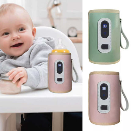 Portable USB Baby Milk Bottle Warmer for Car Heating Travel Bag