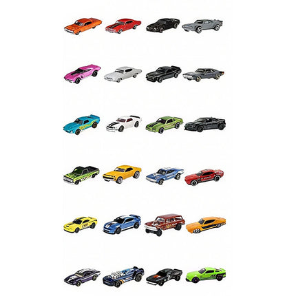 24-Day 2025 Advent Calendar Toy Car Collection with Acrylic Display