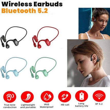 Bluetooth Bone Conduction Headphones Wireless Sport Earphones Waterproof