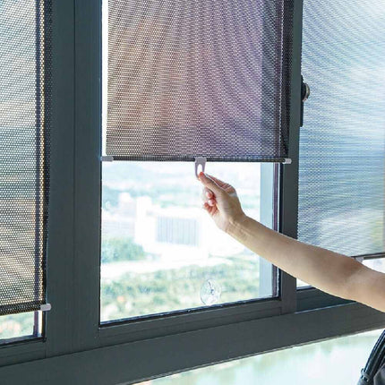 Universal Retractable Car Window Sun Shade for Windshield & Visor