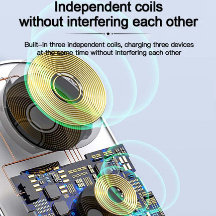 3 in 1 Wireless Charging Dock Station for Watch Phone Earphones