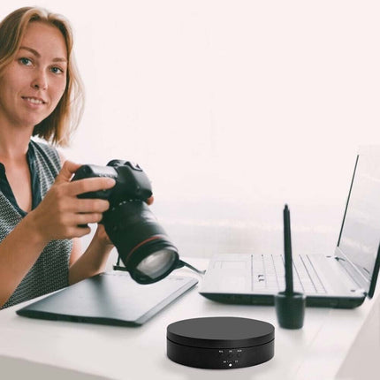 360° Electric Rotating Turntable Display Stand for Jewelry Photo