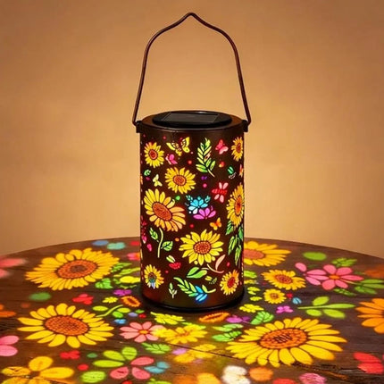 Solar Sunflower Lantern Outdoor Waterproof Hanging Garden Yard Patio Light