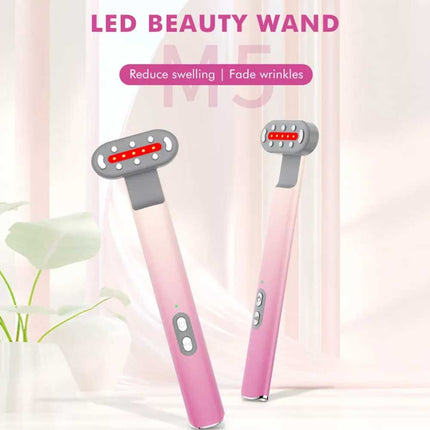4-in-1 LED Facial Wand Red Light Therapy Massage for Skin Care Anti-Aging