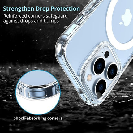 For iPhone 14 Pro Max Plus: MagSafe Shockproof Case & Full Protector Set