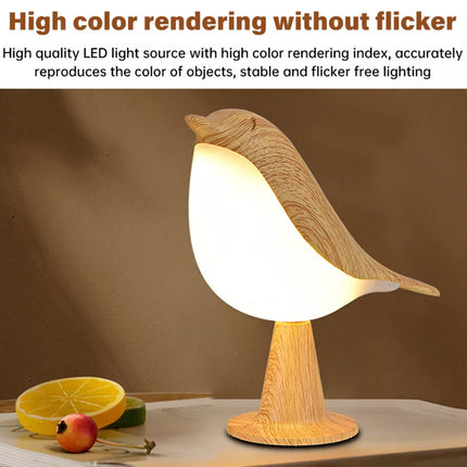 2 in 1 Bird Diffuser Lamp, USB Touch Sensor Bedside Desk Light