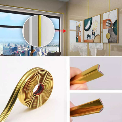 Self Adhesive Wall Edging Strip, Flexible Corner Trim for Living Room Kitchen