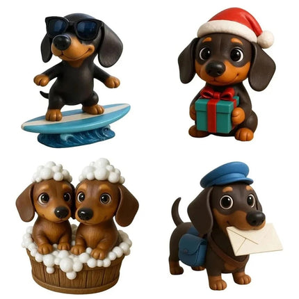 Dachshund Advent Calendar 24-Day Xmas Countdown Acrylic Tree Ornament