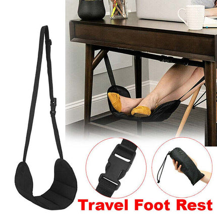Portable Travel Foot Rest, Airplane Flight Leg Pillow Foam Cushion Sling