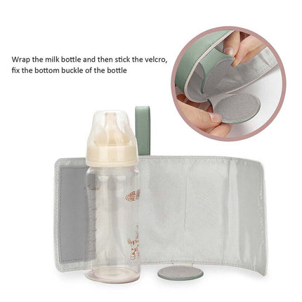 Portable Adjustable USB Milk Warmer Travel Bottle Pouch Bag Heater