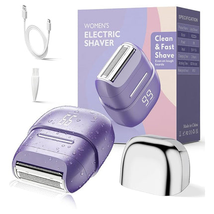 Waterproof Electric Razor for Women, Sensitive Skin Lady Shaver
