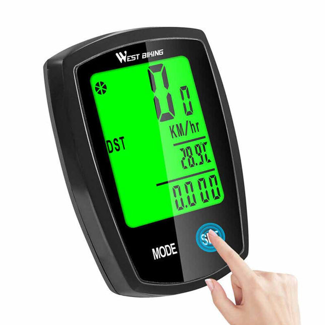Wireless Cycling Bike Bicycle LCD Speedometer Computer Odometer Waterproof